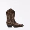 Kowbojskie buty z detalem na czubku – Botki