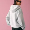 Krótka bluza z kapturem o postarzanym wyglądzie – Bluzy i bluzy z kapturem Krótka bluza z kapturem o postarzanym wyglądzie – Bluzy i bluzy z kapturem