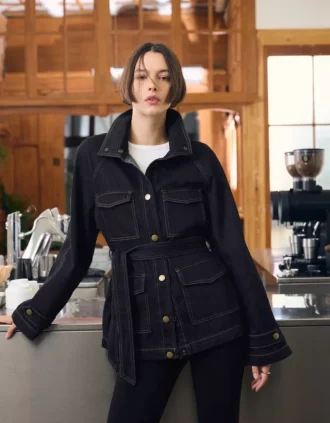 Kurtka Denim z paskiem