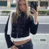 Kurtka Denim zapinana z przodu na guziki – #Bershkastyle – damska Kurtka Denim zapinana z przodu na guziki – #Bershkastyle – damska