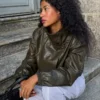 Kurtka Faux Leather z klapami – Kurtki i trencze Kurtka Faux Leather z klapami – Kurtki i trencze