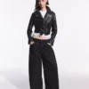 Kurtka motocyklowa Faux Leather – Kurtki i trencze