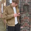 Kurtka z imitacji zamszu