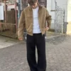 Kurtka z imitacji zamszu
