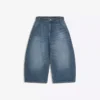 Luźne Denim bermudy