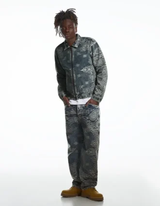 Luźne jeansy Aries X Bershka