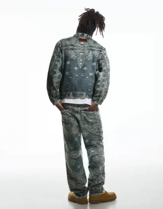Luźne jeansy Aries X Bershka
