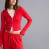 Miękka bluza z kapturem z mieszanki modalu zapinana na zamek – Bluzy i bluzy z kapturem