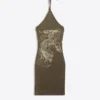 Mini sukienka z odkrytymi ramionami Ed Hardy X Bershka Mini sukienka z odkrytymi ramionami Ed Hardy X Bershka