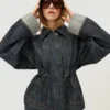 Oversize’owa kurtka z teksturowanego Denimu – Kurtki i trencze Oversize’owa kurtka z teksturowanego Denimu – Kurtki i trencze