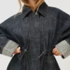 Oversize’owa kurtka z teksturowanego Denimu – Kurtki i trencze Oversize’owa kurtka z teksturowanego Denimu – Kurtki i trencze