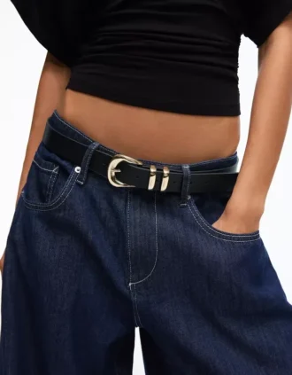 Pasek Faux Leather z klamrą – Akcesoria
