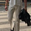 Proste jeansy z rozszerzanymi nogawkami Proste jeansy z rozszerzanymi nogawkami