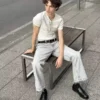 Proste jeansy z rozszerzanymi nogawkami – #Bershkastyle – Męskie
