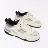 Sneakersy sportowe z grubą podeszwą i wstawkami – Sneakersy