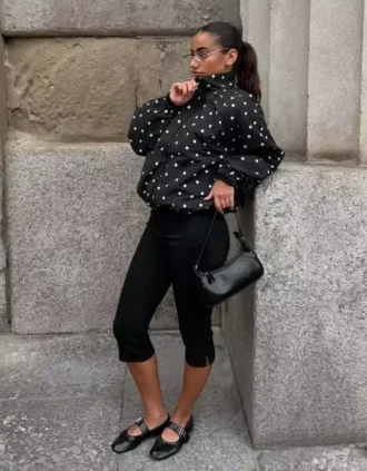 Spodnie capri z rozcięciami u dołu – #Bershkastyle – damskie