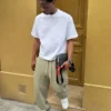 Spodnie z dzianiny interlock Fit o luźnym kroju