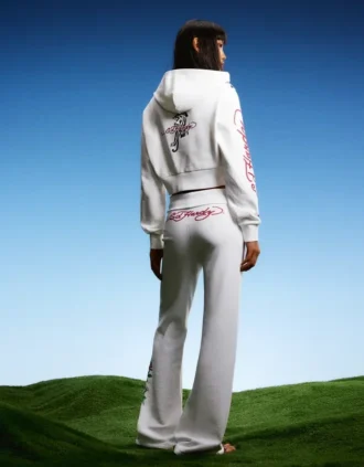 Spodnie z rozszerzanymi nogawkami Ed Hardy X Bershka