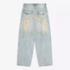 Super luźne jeansy z haftem – #Bershkastyle – Męskie