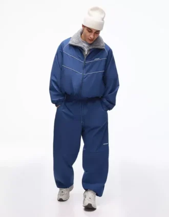 Super luźne spodnie typu baggy techniczne