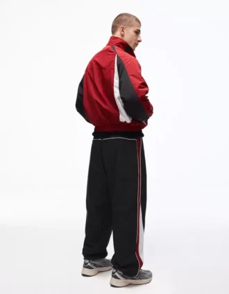 Super luźne techniczne spodnie typu baggy sportowe
