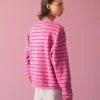 Sweter w paski z okrągłym dekoltem – Swetry i kardigany – Mężczyźni