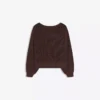 Sweter w stylu rustykalnym z ażurowym wzorem Sweter w stylu rustykalnym z ażurowym wzorem