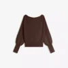 Sweter z asymetrycznym ściągaczem u dołu Sweter z asymetrycznym ściągaczem u dołu