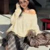 Sweter z dzianiny typu cable-knit Sweter z dzianiny typu cable-knit
