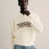Sweter z nadrukiem typu Henley – swetry i kardigany
