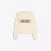 Sweter z nadrukiem typu Henley – swetry i kardigany