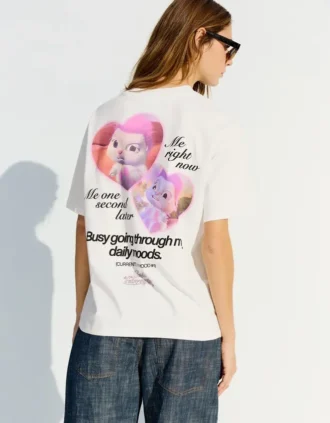 Szorty z krótkim rękawem z nadrukiem Barbie