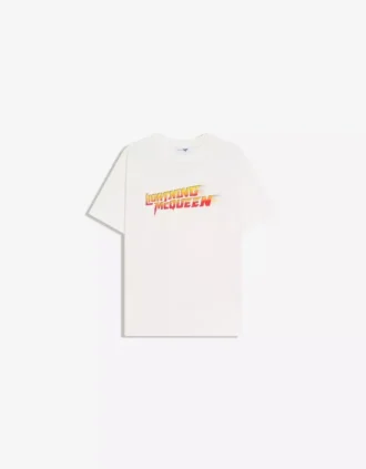 T-shirt oversize z nadrukiem, z krótkim rękawem dla kobiet