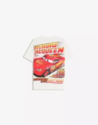 T-shirt oversize z nadrukiem, z krótkim rękawem dla kobiet