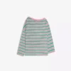 T-shirt z długim rękawem i asymetrycznym kołnierzem z nadrukiem – #Bershkastyle – damska