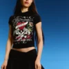 T-shirt z krótkim rękawem i nadrukiem Ed Hardy X Bershka