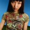 T-shirt z krótkim rękawem i nadrukiem Ed Hardy X Bershka