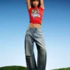 T-shirt z krótkim rękawem i nadrukiem Ed Hardy X Bershka