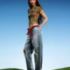 T-shirt z krótkim rękawem i nadrukiem Ed Hardy X Bershka