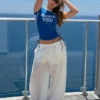 T-shirt z krótkim rękawem i nadrukiem sportowym