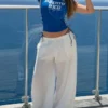 T-shirt z krótkim rękawem i nadrukiem sportowym