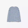 T-shirt z nadrukiem, długim rękawem i kołnierzykiem polo – #Bershkastyle – damska