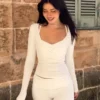 Techniczny kardigan typu balerina Techniczny kardigan typu balerina