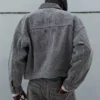 Teksturowane jeansy typu baggy Teksturowane jeansy typu baggy