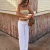 Top bandeau w paski – #Bershkastyle – Kobiety Top bandeau w paski – #Bershkastyle – Kobiety
