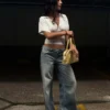 Wide Leg Low-Rise Jeans