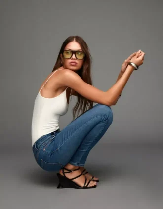 Wysokie, miękkie Jeansy Skinny – Spodnie Wysokie, miękkie Jeansy Skinny – Spodnie