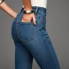 Wysokie, miękkie Jeansy Skinny – Spodnie