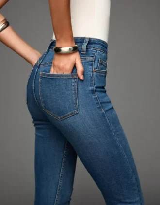Wysokie, miękkie Jeansy Skinny – Spodnie Wysokie, miękkie Jeansy Skinny – Spodnie