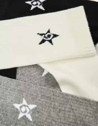 Zestaw 3 par skarpetek Star – Akcesoria
